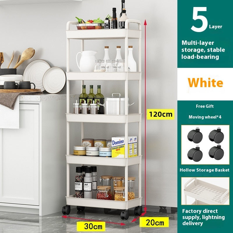 Nordic Storage™ Trolley – Multifunktionell Förvaringsvagn för Badrum & Kök