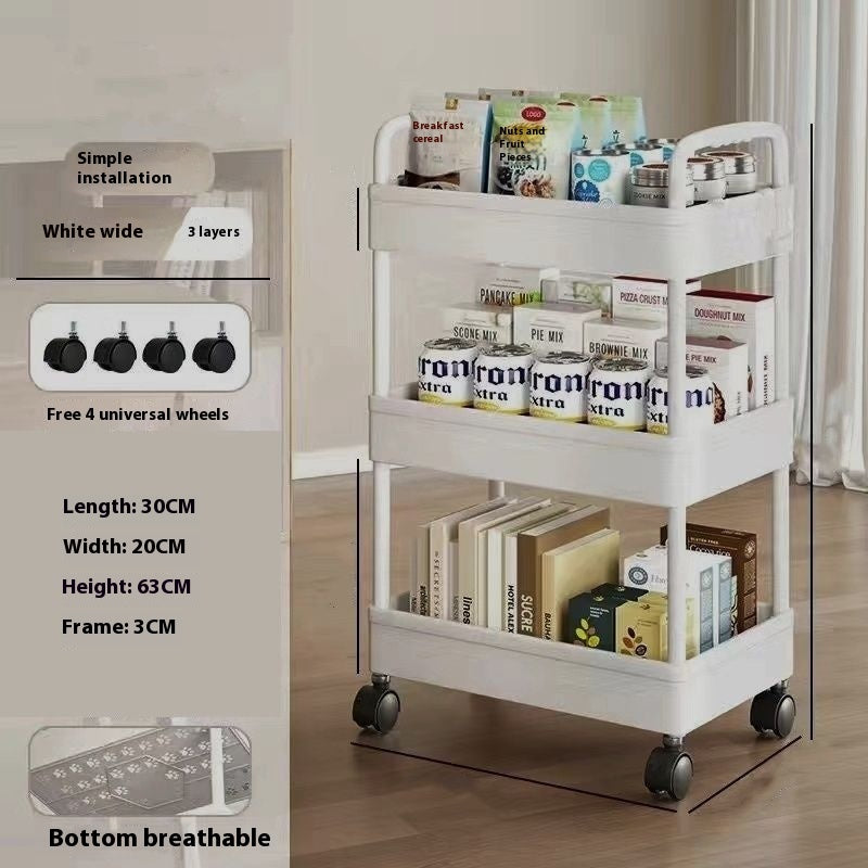 Nordic Storage™ Trolley – Multifunktionell Förvaringsvagn för Badrum & Kök
