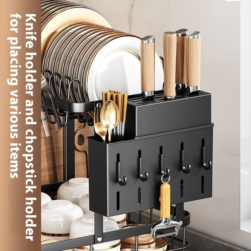 Nordic Dry™ Dish Rack & Storage Stand – Elegant Kitchen Organizer