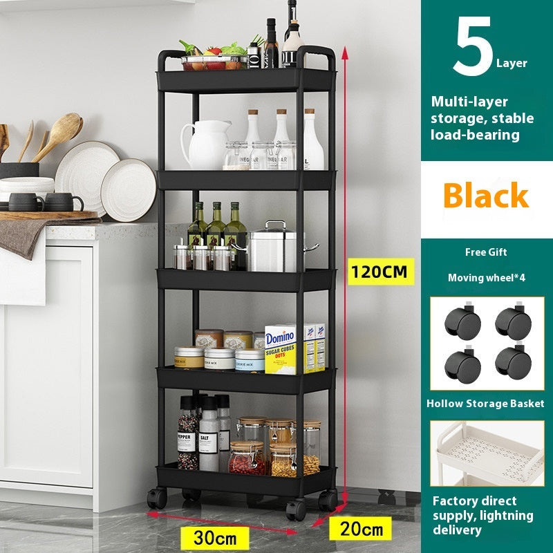 Nordic Storage™ Trolley – Multifunktionell Förvaringsvagn för Badrum & Kök