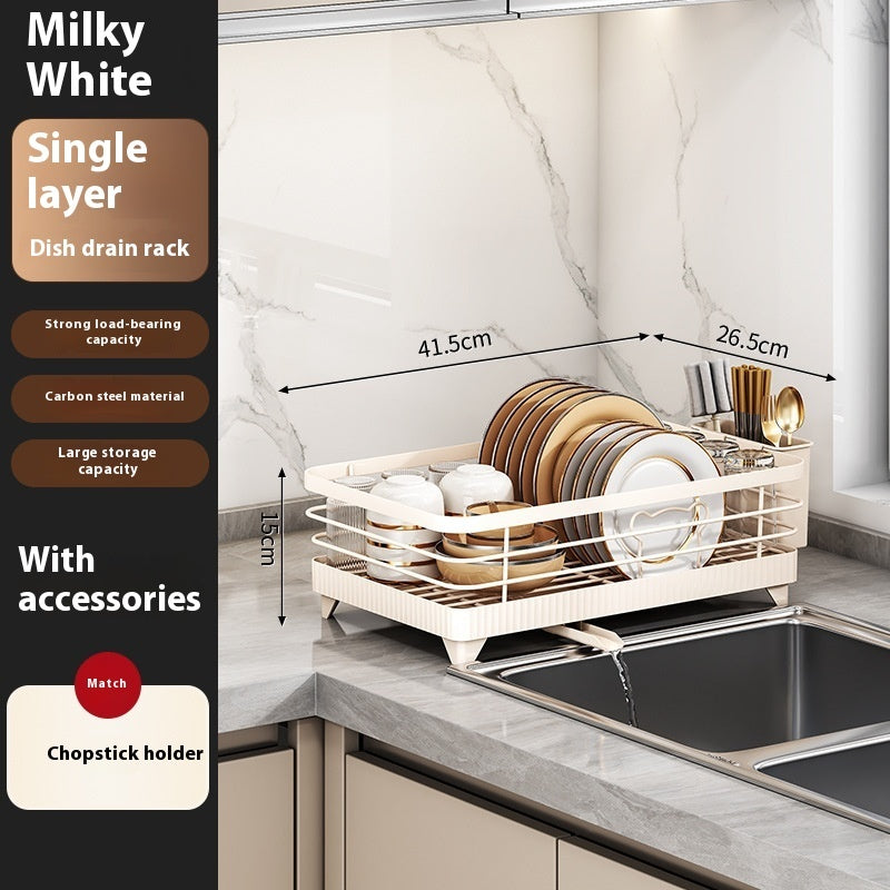 Nordic Dry™ Dish Rack & Storage Stand – Elegant Kitchen Organizer