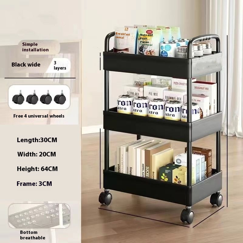 Nordic Storage™ Trolley – Multifunktionell Förvaringsvagn för Badrum & Kök